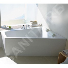 Duravit Paiova - Baignoire asymétrique, 1700x1000 mm, avec panneau, droite, blanc 700265000000000