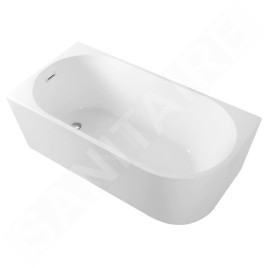 Aqualine Baignoires - Baignoire Tibera, 1500x750 mm, gauche, blanc E1046