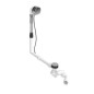 Duravit Accessoires - Garniture de vidage et remplissage par le trop-plein, câble bowden, longueur 850mm, chrome 792207000001000
