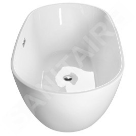 Aqualine Baignoires - Baignoire îlot 150x82 cm, blanc E1850
