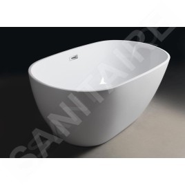 Aqualine Baignoires - Baignoire îlot 150x82 cm, blanc E1850