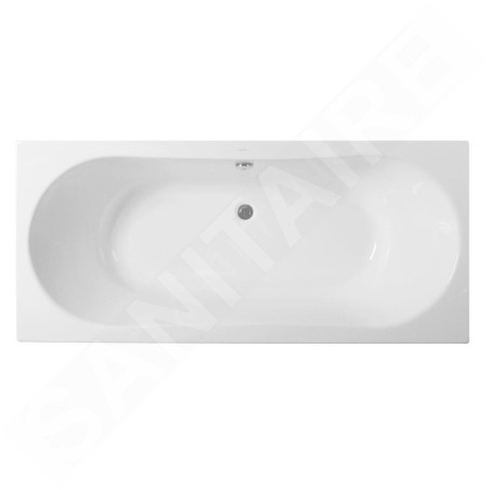 kielle Gaia - Baignoire rectangulaire 179x80 cm, blanc 11115551