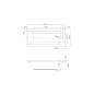 kielle Vega - Baignoire rectangulaire 179x80 cm, blanc 11118550