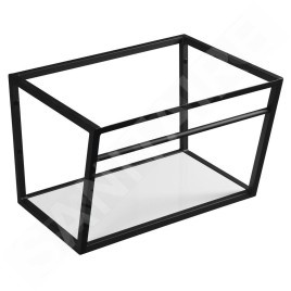 Sapho Ska - Support pour lavabo avec étagère, 600 mm, noir mat SKA101