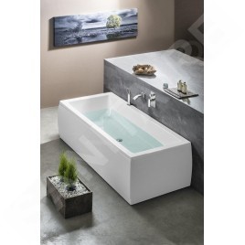 Polysan Baignoires - Baignoire rectangulaire KRYSTA, 1800x700x390 mm, blanc 72906