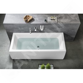 Polysan Baignoires - Baignoire rectangulaire KRYSTA, 1800x700x390 mm, blanc 72906