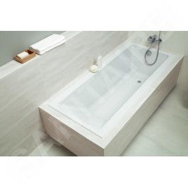 Cersanit Crea - Baignoire 150 x 75 cm, pieds inclus, blanc S301-233