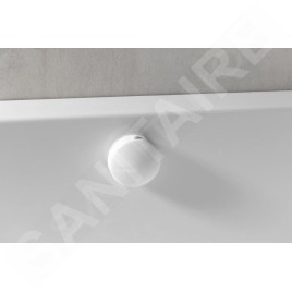 Polysan Accessoires - Garniture de vidage et de trop-plein Pagoda pour baignoire, longueur 675 mm, bowden, blanc 11041W