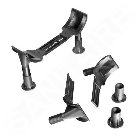 Aqualine Accessoires - Pieds de support pour baignoires 1200x1700 mm PIED PVC