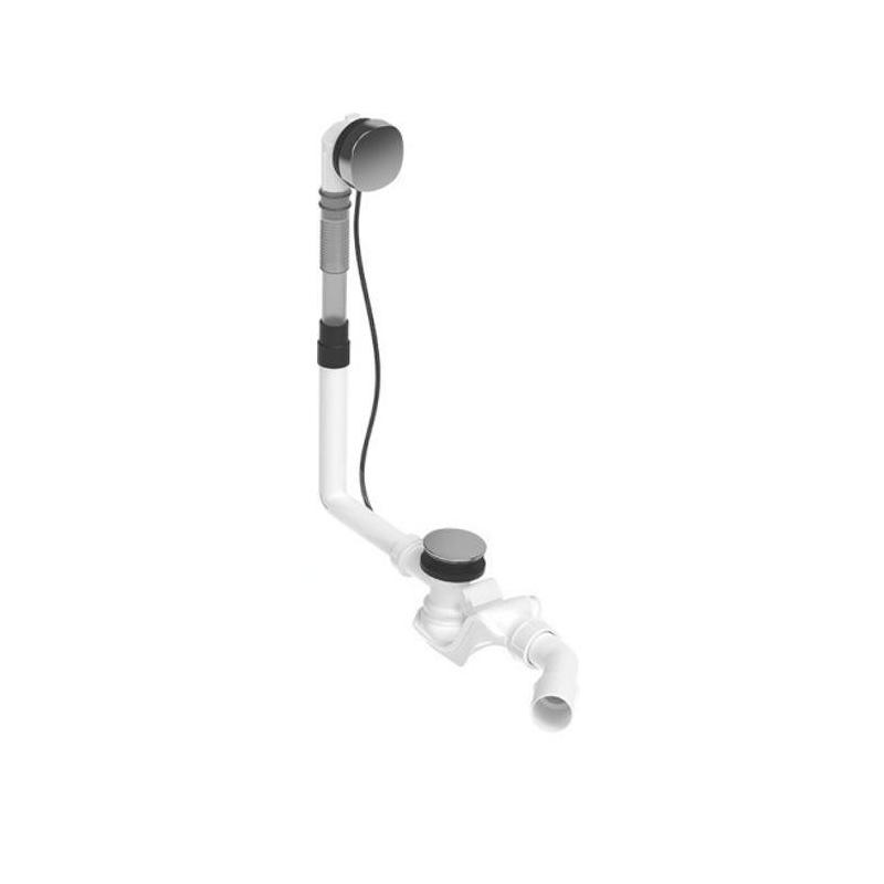 Duravit Accessoires - Garniture de vidage et de trop-plein pour baignoire, bowden, chrome 792200000001000
