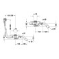 Duravit Accessoires - Garniture de vidage et de trop-plein pour baignoire, bowden, chrome 792200000001000
