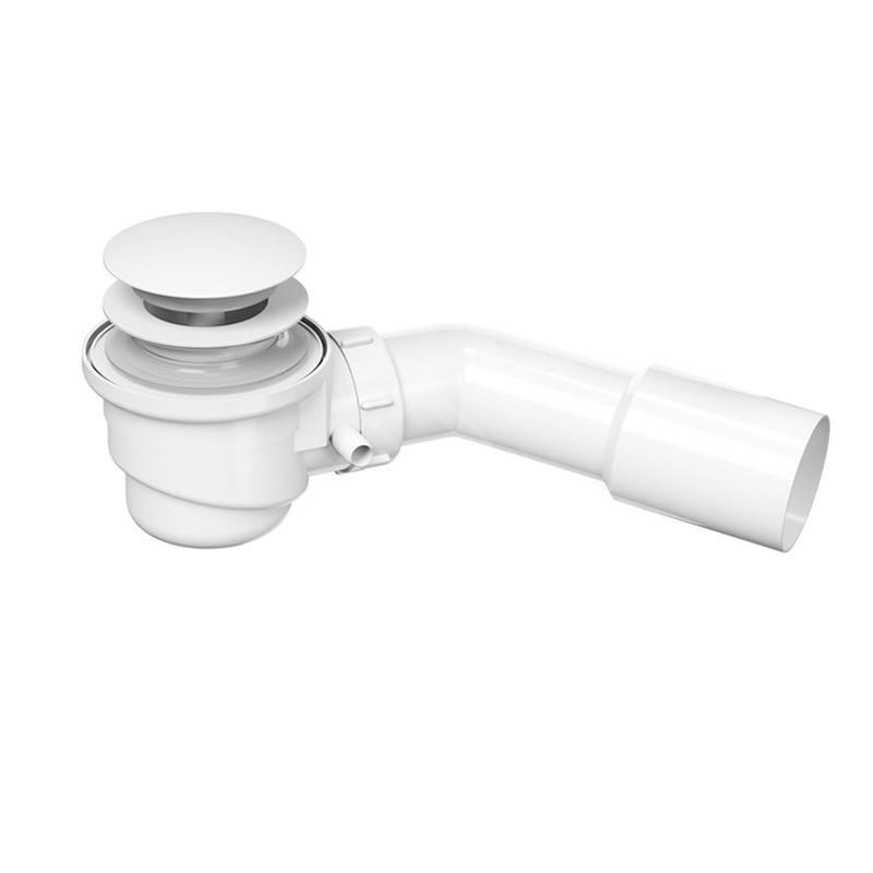 Cersanit Crea - Garniture de vidage de baignoire, ClickClack, blanc S904-013