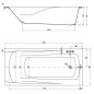 Cersanit Zen - Baignoire 190x90 cm, pieds inclus, blanc S301-223 Cersanit Zen - Baignoire 190x90 cm, pieds inclus, blanc S301-223