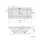 Polysan Baignoires - Baignoire rectangulaire Krysta, 1800x800x390 mm, blanc 71710