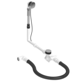 Duravit Accessoires - Garniture de vidage et de trop-plein pour baignoire, bowden, chrome 792218000001000