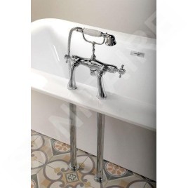 Sapho Antea - Raccordement pour installation de mitigeur sur bord de baignoire, 2 pièces, chrome 9851