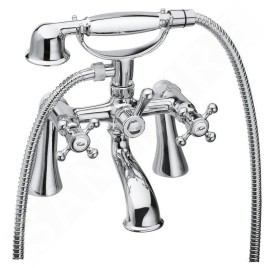 Sapho Antea - Raccordement pour installation de mitigeur sur bord de baignoire, 2 pièces, chrome 9851