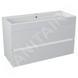 Sapho Composition - Meuble-vasque, 986x500x413 mm, blanc LA101