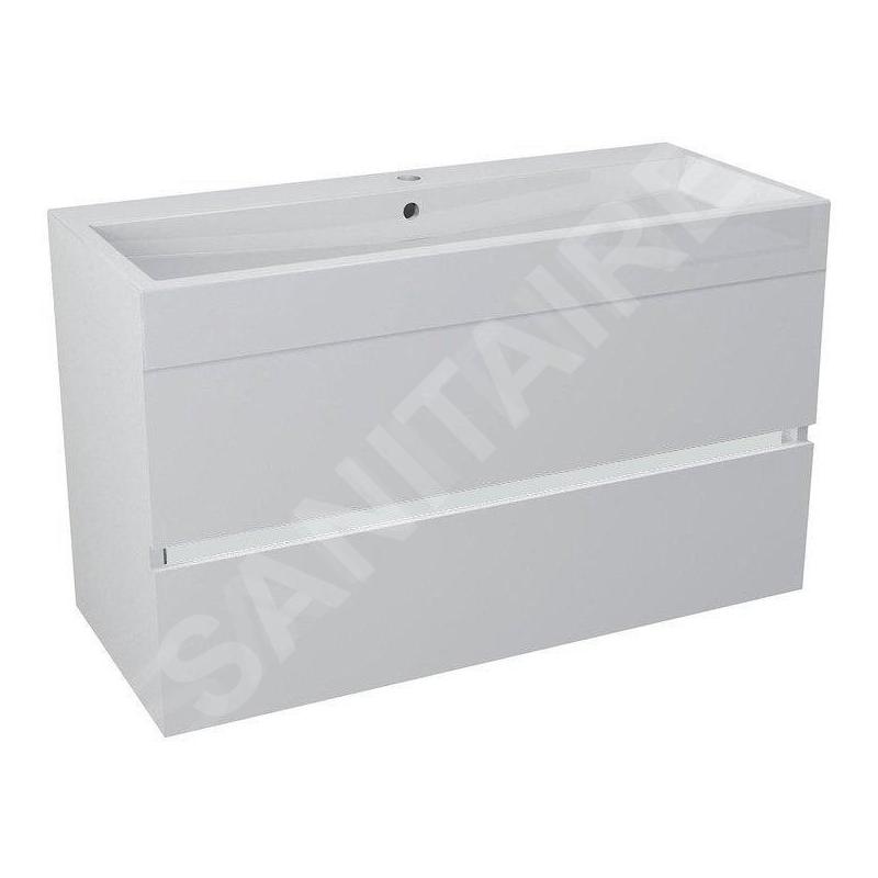 Sapho Composition - Meuble-vasque, 986x500x413 mm, blanc LA101 Sapho Composition - Meuble-vasque, 986x500x413 mm, blanc LA101