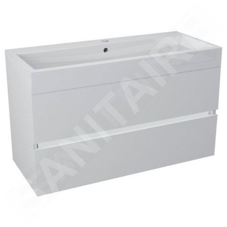 Sapho Composition - Meuble-vasque, 986x500x413 mm, blanc LA101