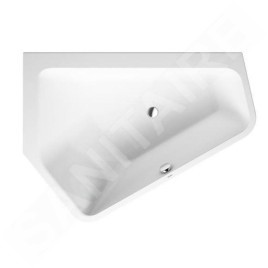 Duravit Paiova 5 - Baignoire asymétrique, 1770x1300 mm, avec panneau, gauche, blanc 700394000000000