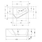Duravit Paiova 5 - Baignoire asymétrique, 1770x1300 mm, avec panneau, gauche, blanc 700394000000000 Duravit Paiova 5 - Baignoire asymétrique, 1770x1300 mm, avec panneau, gauche, blanc 700394000000000