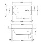 Duravit D-Neo - Baignoire 1500x750 mm, blanc 700471000000000 Duravit D-Neo - Baignoire 1500x750 mm, blanc 700471000000000