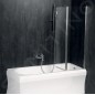 Polysan Paloma - Paroi de baignoire 1200 x 1500 mm, aluminium brillant/verre clair BS-120