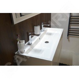 Sapho Composition - Meuble-vasque, 986x500x413 mm, blanc LA101