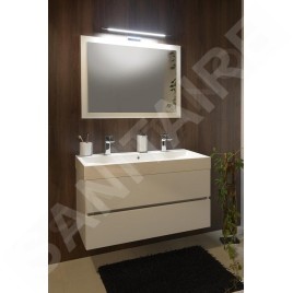 Sapho Composition - Meuble-vasque, 986x500x413 mm, blanc LA101