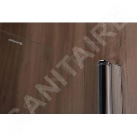 Polysan Spera - Paroi de baignoire 650 x 1500 mm, aluminium brillant/verre clair BS-65