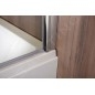 Polysan Spera - Paroi de baignoire 650 x 1500 mm, aluminium brillant/verre clair BS-65