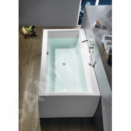 Polysan Baignoires - Baignoire rectangulaire CLEO, 1600 x 700 x 480 mm, blanc 73611