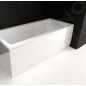 Polysan Couvert - Panneau frontal droit 180 R, 180 x 52 cm, blanc 72858 Polysan Couvert - Panneau frontal droit 180 R, 180 x 52 cm, blanc 72858