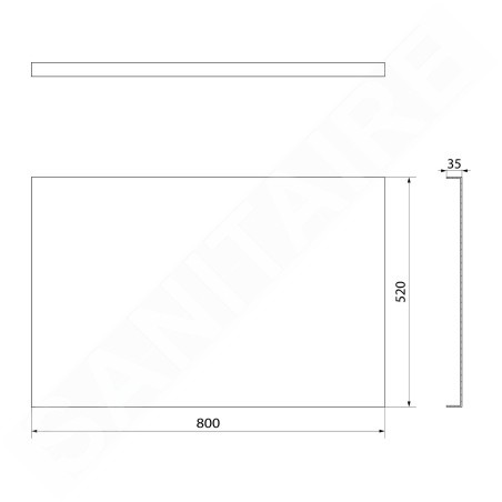 Polysan Couvert - Panneau latéral 80, 80 x 52 cm, blanc 72856