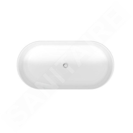 Duravit Soleil by Starck - Baignoire en îlot 1600x800 mm, DuraSolid, ClickClack, blanc 700516000000000