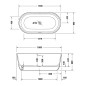 Duravit Soleil by Starck - Baignoire en îlot 1600x800 mm, DuraSolid, ClickClack, blanc 700516000000000 Duravit Soleil by Starck - Baignoire en îlot 1600x800 mm, DuraSolid, ClickClack, blanc 700516000000000