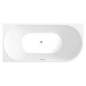Aqualine Baignoires - Baignoire d'angle Tibera, 1700x800 mm, gauche, blanc E1026 Aqualine Baignoires - Baignoire d'angle Tibera, 1700x800 mm, gauche, blanc E1026
