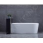 Aqualine Baignoires - Baignoire d'angle Tibera, 1700x800 mm, gauche, blanc E1026 Aqualine Baignoires - Baignoire d'angle Tibera, 1700x800 mm, gauche, blanc E1026