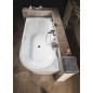 Aqualine Baignoires - Baignoire d'angle Tibera, 1700x800 mm, gauche, blanc E1026 Aqualine Baignoires - Baignoire d'angle Tibera, 1700x800 mm, gauche, blanc E1026