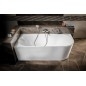Aqualine Baignoires - Baignoire d'angle Tibera, 1700x800 mm, gauche, blanc E1026 Aqualine Baignoires - Baignoire d'angle Tibera, 1700x800 mm, gauche, blanc E1026