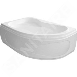 Aqualine Baignoires - Baignoire Cidlina 160, 1600x1050x450 mm, gauche, blanc G3615