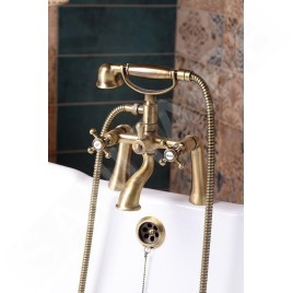 Sapho Reitano Rubinetteria Antea - Raccordement pour installation de mitigeur sur bord de baignoire, 2 pièces, bronze 9856