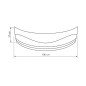 Aqualine Baignoires - Panneau latéral DUNAJ II 140, hauteur 570 mm, kit de montage inclus G1345 Aqualine Baignoires - Panneau latéral DUNAJ II 140, hauteur 570 mm, kit de montage inclus G1345