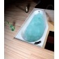 Polysan Baignoires - Baignoire asymétrique Tigra R, 1500 x 750 mm, Heavy Shell, blanc 72933