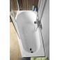 Polysan Baignoires - Baignoire asymétrique Tigra R, 1500 x 750 mm, Heavy Shell, blanc 72933