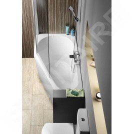 Polysan Baignoires - Baignoire asymétrique Tigra R, 1500 x 750 mm, Heavy Shell, blanc 72933