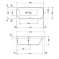 Duravit Happy D.2 - Baignoire 1600x700 mm, droite, blanc 700309000000000 Duravit Happy D.2 - Baignoire 1600x700 mm, droite, blanc 700309000000000
