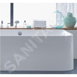 Duravit Happy D.2 - Baignoire 1800x800 mm, avec panneau, gauche, blanc 700316000000000