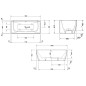 Duravit DuraSquare - Baignoire îlot, 1800x800 mm, DuraSolid, blanc 700429000000000 Duravit DuraSquare - Baignoire îlot, 1800x800 mm, DuraSolid, blanc 700429000000000